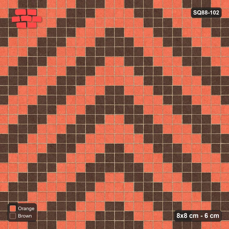 Interlock (Pasco) 8x8 cm · SQ88-102 · Stack Bond Zig-Zag Chevron Stripes 3-Cobble in Kerb Frame · Top view Interlock (Pasco) 8x8 cm · SQ88-102 · Stack Bond Zig-Zag Chevron Stripes 3-Cobble in Kerb Frame · Top view