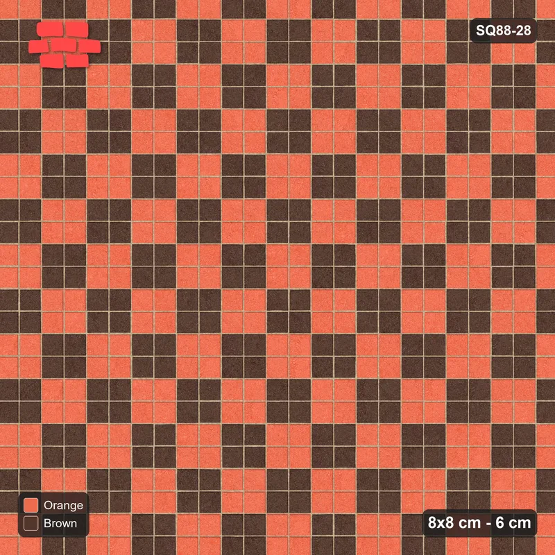 Interlock (Pasco) 8x8 cm · SQ88-28 · Stack Bond Two-Cobble Checker · Top view Interlock (Pasco) 8x8 cm · SQ88-28 · Stack Bond Two-Cobble Checker · Top view
