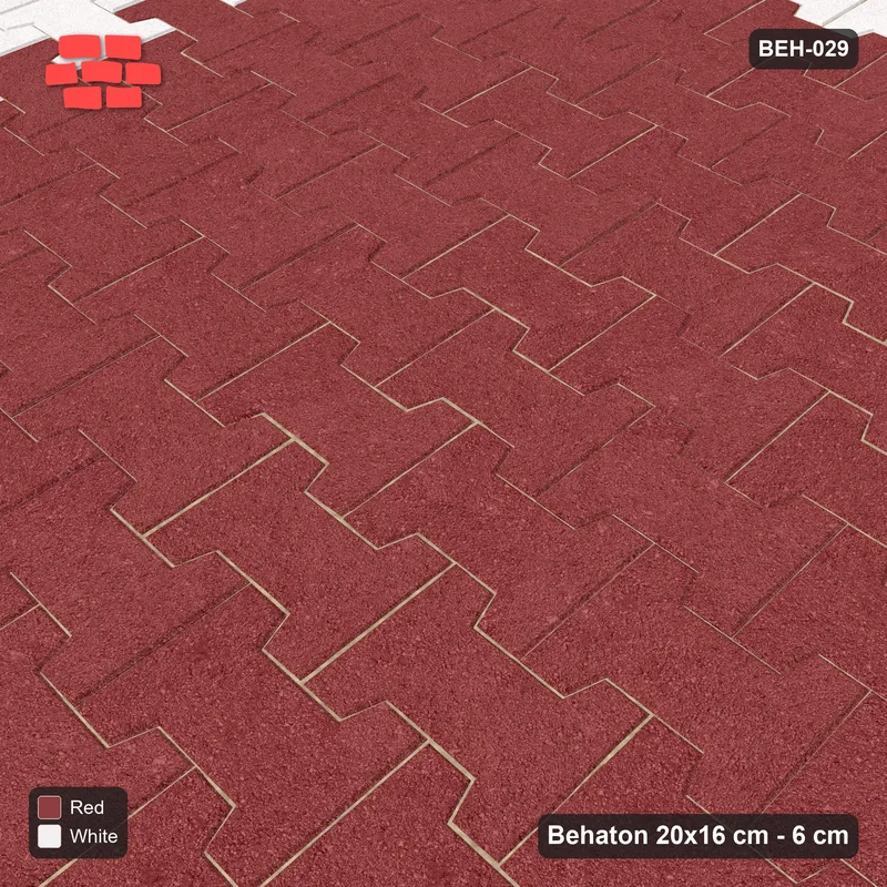 Interlock (Pasco) 20x16 cm · BEH-029 · Accent edge pavers, kerb frame · Side view Interlock (Pasco) 20x16 cm · BEH-029 · Accent edge pavers, kerb frame · Side view
