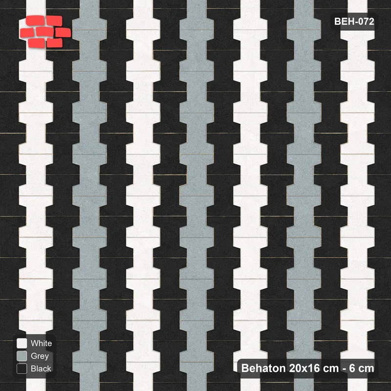 Interlock (Pasco) 20x16 cm · BEH-072 · Coloured course stripes (4-course repeat), turned 90 deg, kerb frame · Top view Interlock (Pasco) 20x16 cm · BEH-072 · Coloured course stripes (4-course repeat), turned 90 deg, kerb frame · Top view