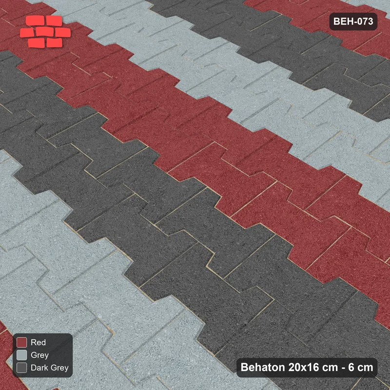 Interlock (Pasco) 20x16 cm · BEH-073 · Coloured course stripes (6-course repeat) · Side view Interlock (Pasco) 20x16 cm · BEH-073 · Coloured course stripes (6-course repeat) · Side view