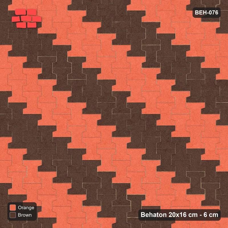 Interlock (Pasco) 20x16 cm · BEH-076 · Diagonal colour stripes, turned 90 deg · Top view Interlock (Pasco) 20x16 cm · BEH-076 · Diagonal colour stripes, turned 90 deg · Top view