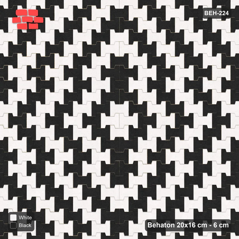 Interlock (Pasco) 20x16 cm · BEH-224 · Diamond colour rings · Top view Interlock (Pasco) 20x16 cm · BEH-224 · Diamond colour rings · Top view