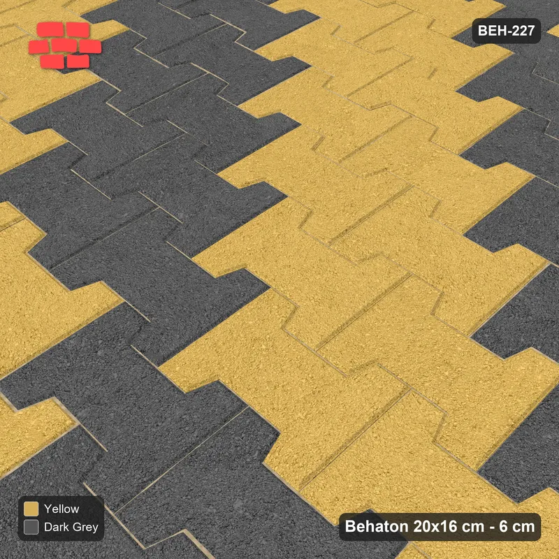 Interlock (Pasco) 20x16 cm · BEH-227 · Diagonal ribbons, kerb frame · Side view Interlock (Pasco) 20x16 cm · BEH-227 · Diagonal ribbons, kerb frame · Side view
