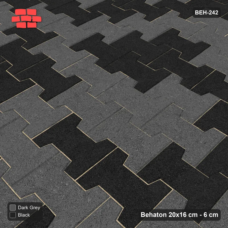 Interlock (Pasco) 20x16 cm · BEH-242 · Soft tonal blend, kerb frame · Side view Interlock (Pasco) 20x16 cm · BEH-242 · Soft tonal blend, kerb frame · Side view