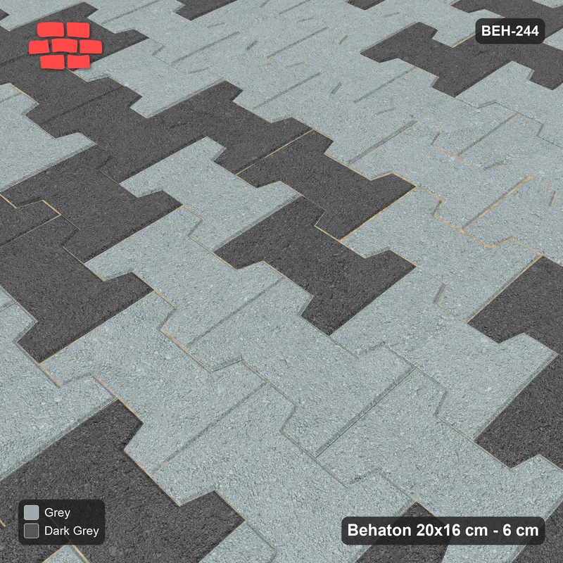 Interlock (Pasco) 20x16 cm · BEH-244 · Soft tonal blend, kerb frame · Side view Interlock (Pasco) 20x16 cm · BEH-244 · Soft tonal blend, kerb frame · Side view