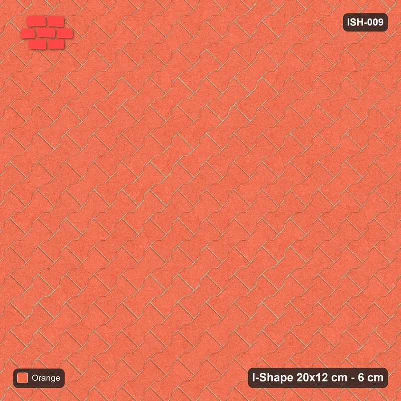 Interlock (Pasco) 20x12 cm · ISH-009 · Diagonal 45 deg lattice, solid tone, kerb frame · Top view Interlock (Pasco) 20x12 cm · ISH-009 · Diagonal 45 deg lattice, solid tone, kerb frame · Top view