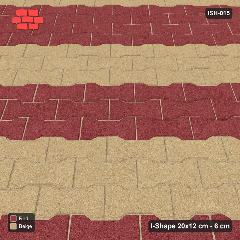 Interlock (Pasco) 20x12 cm · ISH-015 · Diagonal 45 deg lattice, counter-diagonal stripes 32cm · Side view Interlock (Pasco) 20x12 cm · ISH-015 · Diagonal 45 deg lattice, counter-diagonal stripes 32cm · Side view