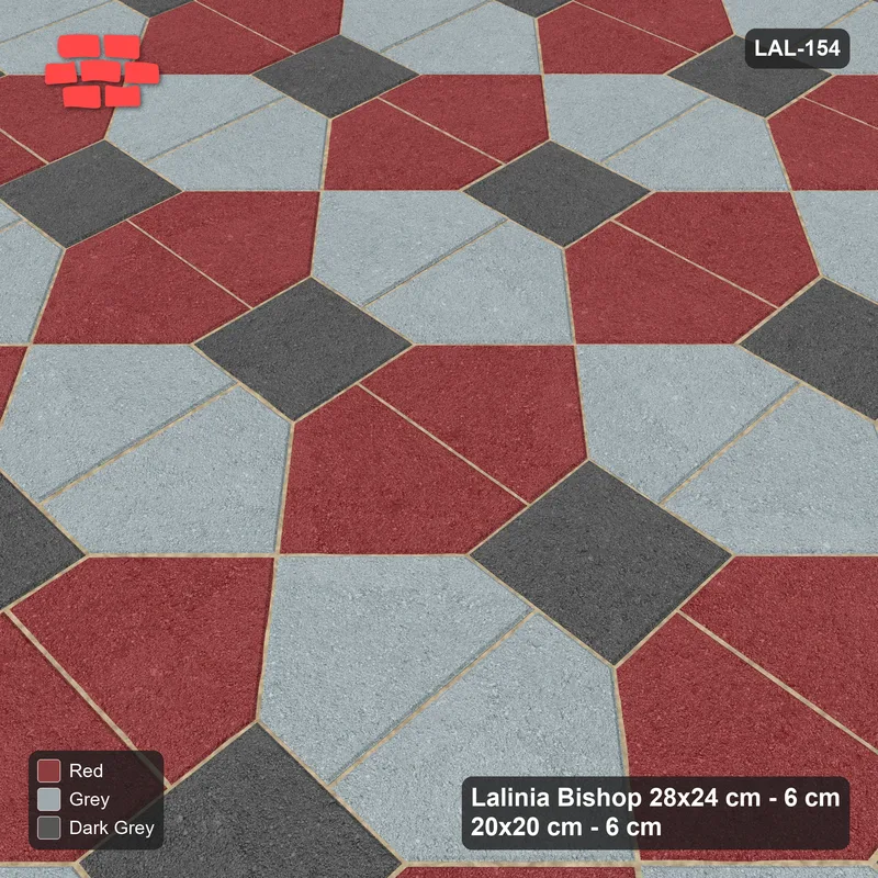 Interlock (Pasco) 28x24 cm · LAL-154 · House-Pair Rows - pair direction and square accents, turned 90 deg · Side view Interlock (Pasco) 28x24 cm · LAL-154 · House-Pair Rows - pair direction and square accents, turned 90 deg · Side view