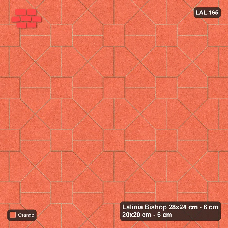 Interlock (Pasco) 28x24 cm · LAL-165 · House-Pair Rows - single colour · Top view Interlock (Pasco) 28x24 cm · LAL-165 · House-Pair Rows - single colour · Top view