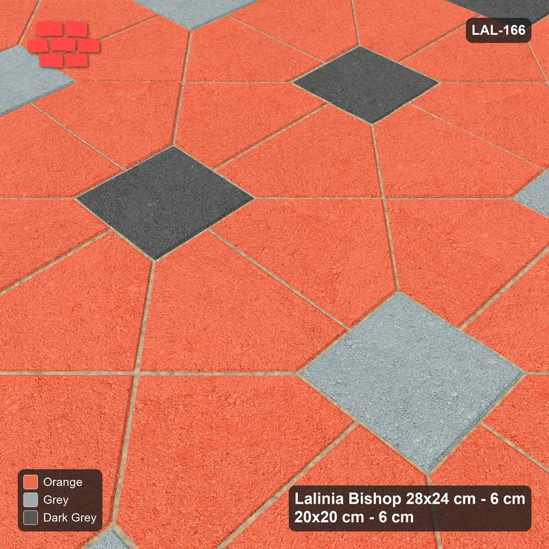 Interlock (Pasco) 28x24 cm · LAL-166 · House-Pair Rows - alternating square rows, turned 90 deg · Side view Interlock (Pasco) 28x24 cm · LAL-166 · House-Pair Rows - alternating square rows, turned 90 deg · Side view