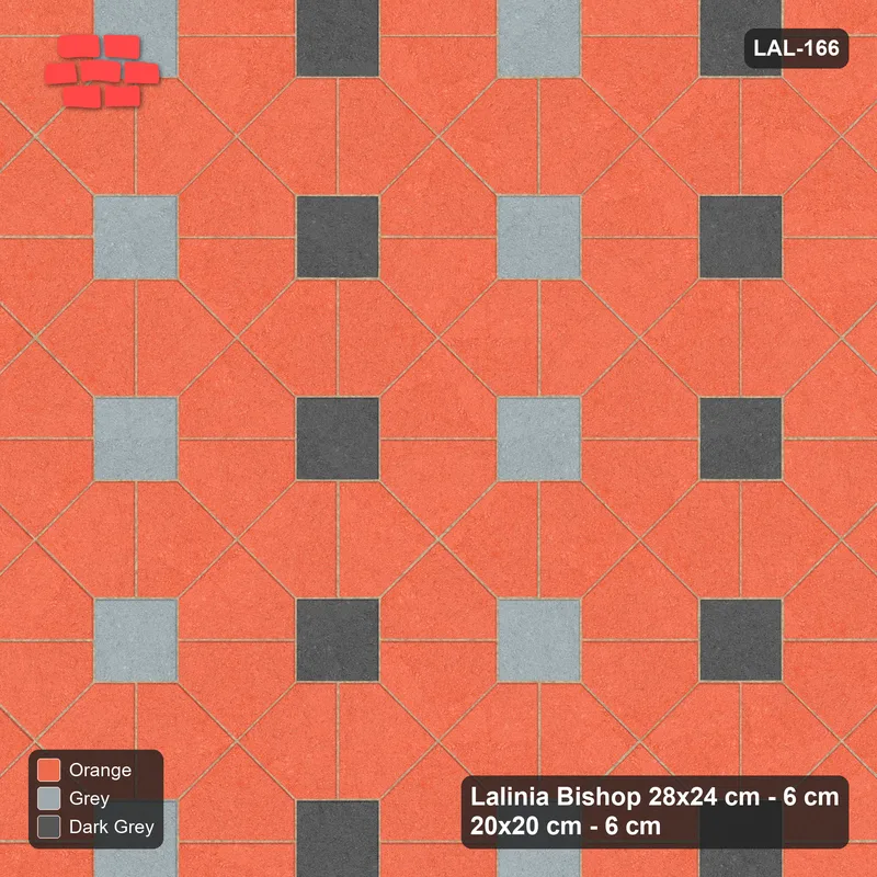 Interlock (Pasco) 28x24 cm · LAL-166 · House-Pair Rows - alternating square rows, turned 90 deg · Top view Interlock (Pasco) 28x24 cm · LAL-166 · House-Pair Rows - alternating square rows, turned 90 deg · Top view