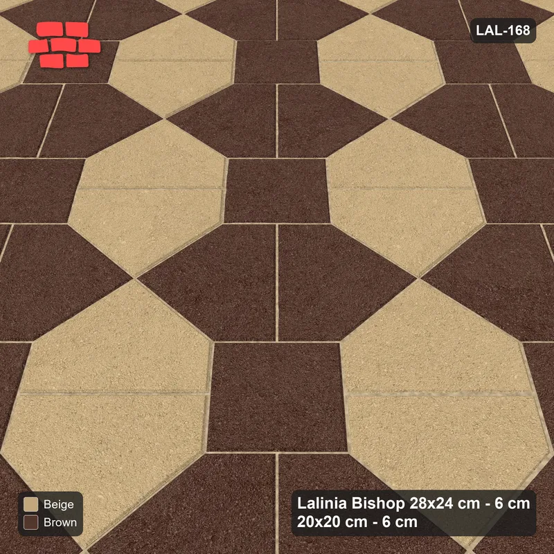 Interlock (Pasco) 28x24 cm · LAL-168 · House-Pair Rows - coloured by pair direction, turned 45 deg · Side view Interlock (Pasco) 28x24 cm · LAL-168 · House-Pair Rows - coloured by pair direction, turned 45 deg · Side view