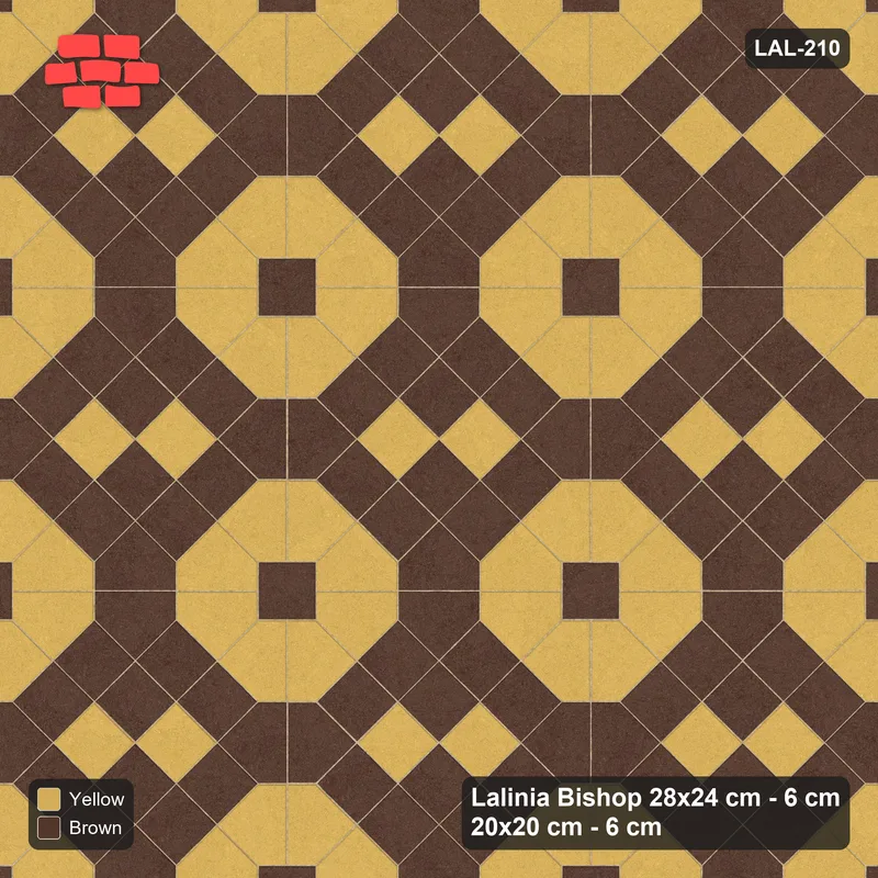 Interlock (Pasco) 28x24 cm · LAL-210 · Octagons with House Pairs and Plus Squares - two-colour octagons and pairs, kerb frame · Top view Interlock (Pasco) 28x24 cm · LAL-210 · Octagons with House Pairs and Plus Squares - two-colour octagons and pairs, kerb frame · Top view