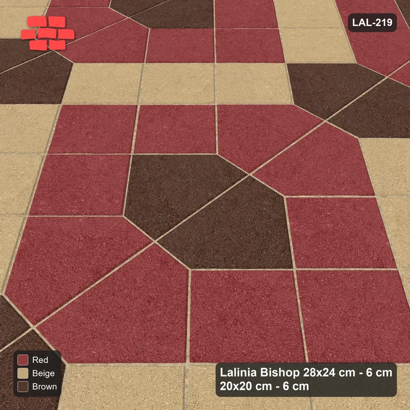 Interlock (Pasco) 28x24 cm · LAL-219 · House-Pair Columns with Diamonds - diagonal bands with accent and band-colour pairs matched · Side view Interlock (Pasco) 28x24 cm · LAL-219 · House-Pair Columns with Diamonds - diagonal bands with accent and band-colour pairs matched · Side view