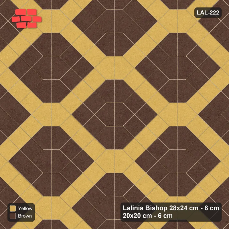 Interlock (Pasco) 28x24 cm · LAL-222 · House-Pair Columns with Diamonds - two-colour diagonal bands · Top view Interlock (Pasco) 28x24 cm · LAL-222 · House-Pair Columns with Diamonds - two-colour diagonal bands · Top view