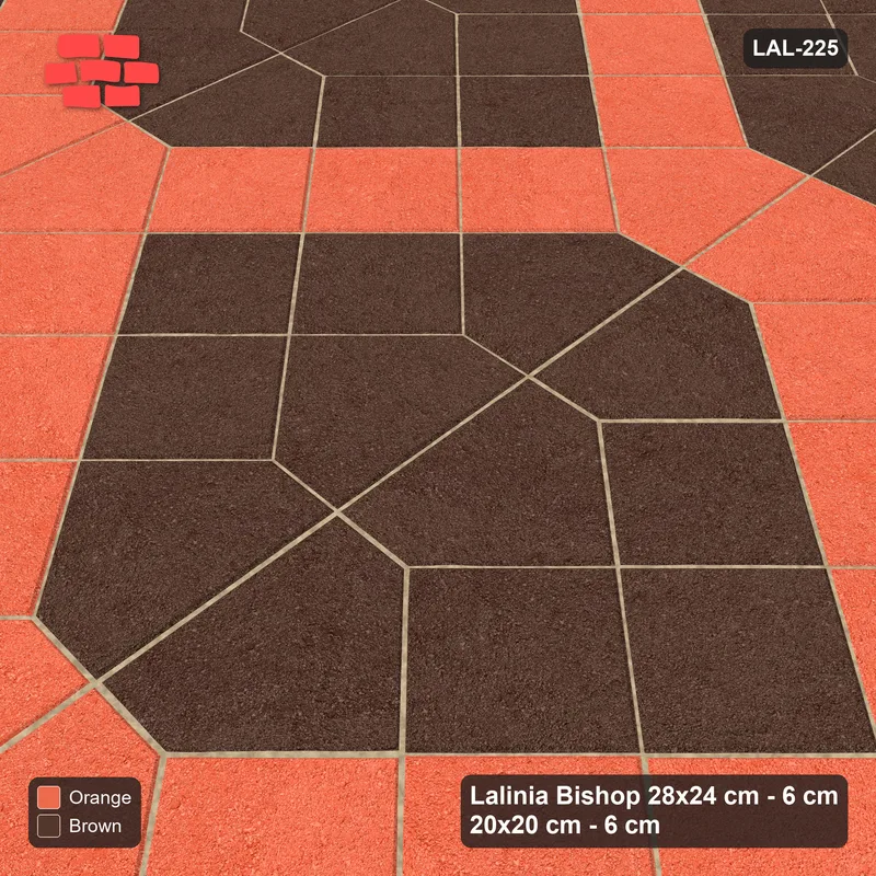 Interlock (Pasco) 28x24 cm · LAL-225 · House-Pair Columns with Diamonds - two-colour diagonal bands · Side view Interlock (Pasco) 28x24 cm · LAL-225 · House-Pair Columns with Diamonds - two-colour diagonal bands · Side view