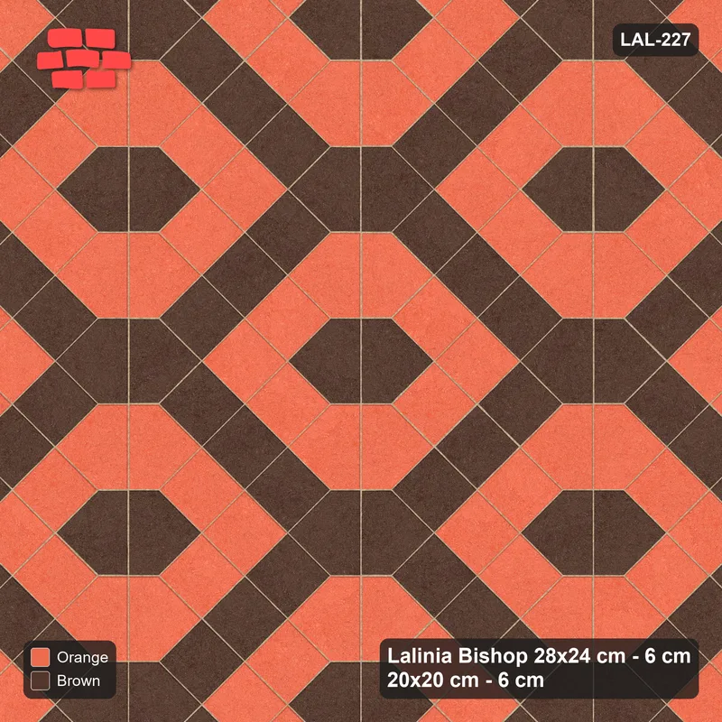 Interlock (Pasco) 28x24 cm · LAL-227 · House-Pair Columns with Diamonds - diagonal bands and accent pairs in one colour · Top view Interlock (Pasco) 28x24 cm · LAL-227 · House-Pair Columns with Diamonds - diagonal bands and accent pairs in one colour · Top view