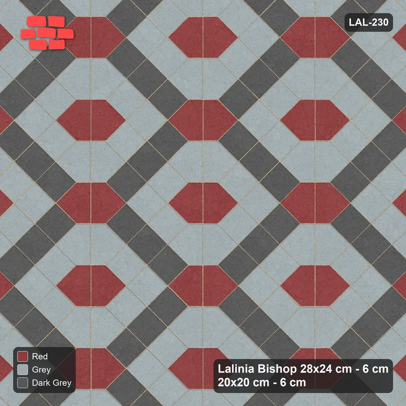 Interlock (Pasco) 28x24 cm · LAL-230 · House-Pair Columns with Diamonds - diagonal bands with accent and band-colour pairs matched · Top view Interlock (Pasco) 28x24 cm · LAL-230 · House-Pair Columns with Diamonds - diagonal bands with accent and band-colour pairs matched · Top view
