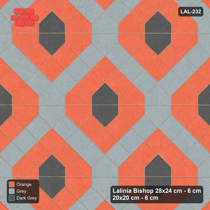 Interlock (Pasco) 28x24 cm · LAL-232 · House-Pair Columns with Diamonds - pairs cycling accent, base, band colour, base with diagonal diamond bands, turned 90 deg, kerb frame · Top view Interlock (Pasco) 28x24 cm · LAL-232 · House-Pair Columns with Diamonds - pairs cycling accent, base, band colour, base with diagonal diamond bands, turned 90 deg, kerb frame · Top view