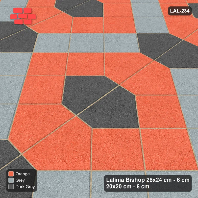 Interlock (Pasco) 28x24 cm · LAL-234 · House-Pair Columns with Diamonds - diagonal bands with accent and band-colour pairs matched · Side view Interlock (Pasco) 28x24 cm · LAL-234 · House-Pair Columns with Diamonds - diagonal bands with accent and band-colour pairs matched · Side view