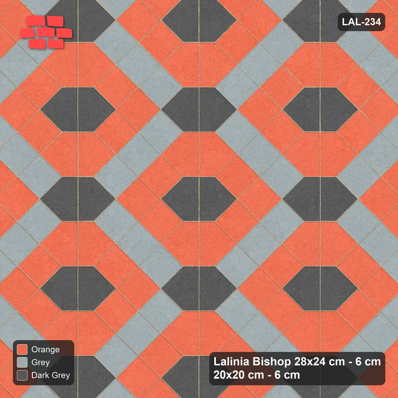 Interlock (Pasco) 28x24 cm · LAL-234 · House-Pair Columns with Diamonds - diagonal bands with accent and band-colour pairs matched · Top view Interlock (Pasco) 28x24 cm · LAL-234 · House-Pair Columns with Diamonds - diagonal bands with accent and band-colour pairs matched · Top view