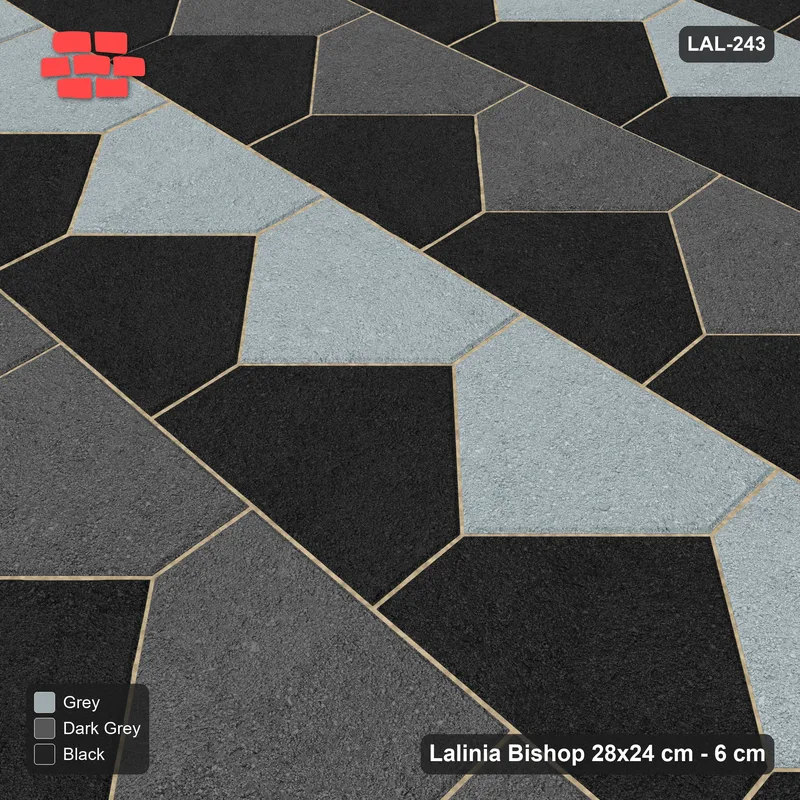 Interlock (Pasco) 28x24 cm · LAL-243 · La-19 House Columns - alternating strip accents, turned 90 deg · Side view Interlock (Pasco) 28x24 cm · LAL-243 · La-19 House Columns - alternating strip accents, turned 90 deg · Side view