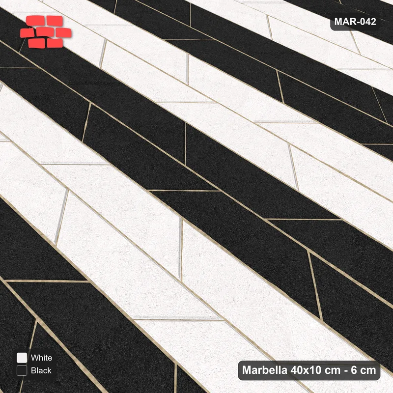 Interlock (Pasco) 40x10 cm · MAR-042 · Piano Course Stripes · Side view Interlock (Pasco) 40x10 cm · MAR-042 · Piano Course Stripes · Side view