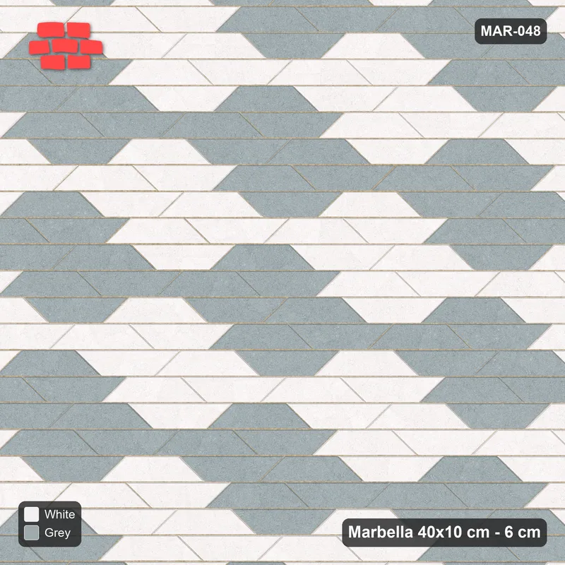 Interlock (Pasco) 40x10 cm · MAR-048 · Cell Checkerboard with Kerb · Top view Interlock (Pasco) 40x10 cm · MAR-048 · Cell Checkerboard with Kerb · Top view