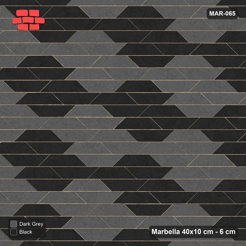 Interlock (Pasco) 40x10 cm · MAR-065 · Lattice Cell Checkerboard - Night Sky · Top view Interlock (Pasco) 40x10 cm · MAR-065 · Lattice Cell Checkerboard - Night Sky · Top view