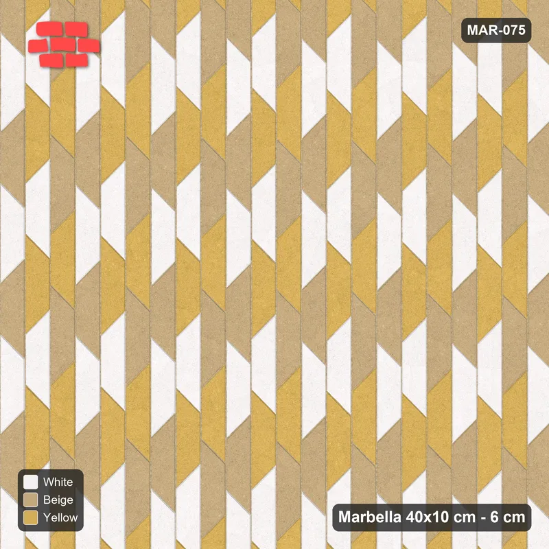 Interlock (Pasco) 40x10 cm · MAR-075 · Upright Cube Illusion Trio - Golden Sand · Top view Interlock (Pasco) 40x10 cm · MAR-075 · Upright Cube Illusion Trio - Golden Sand · Top view