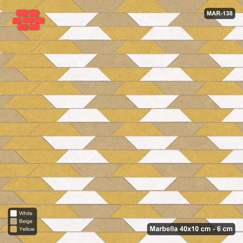 Interlock (Pasco) 40x10 cm · MAR-138 · Cube Illusion Trio - Golden Sand with Kerb Frame · Top view Interlock (Pasco) 40x10 cm · MAR-138 · Cube Illusion Trio - Golden Sand with Kerb Frame · Top view
