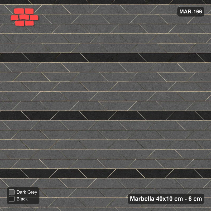 Interlock (Pasco) 40x10 cm · MAR-166 · Fine Accent Stripes - Night Sky with Kerb Frame · Top view Interlock (Pasco) 40x10 cm · MAR-166 · Fine Accent Stripes - Night Sky with Kerb Frame · Top view