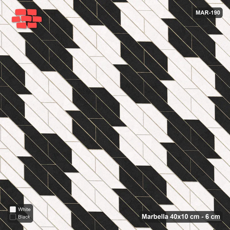 Interlock (Pasco) 40x10 cm · MAR-190 · Counter-Diagonal Lattice Cell Checkerboard - Contrast with Kerb Frame · Top view Interlock (Pasco) 40x10 cm · MAR-190 · Counter-Diagonal Lattice Cell Checkerboard - Contrast with Kerb Frame · Top view
