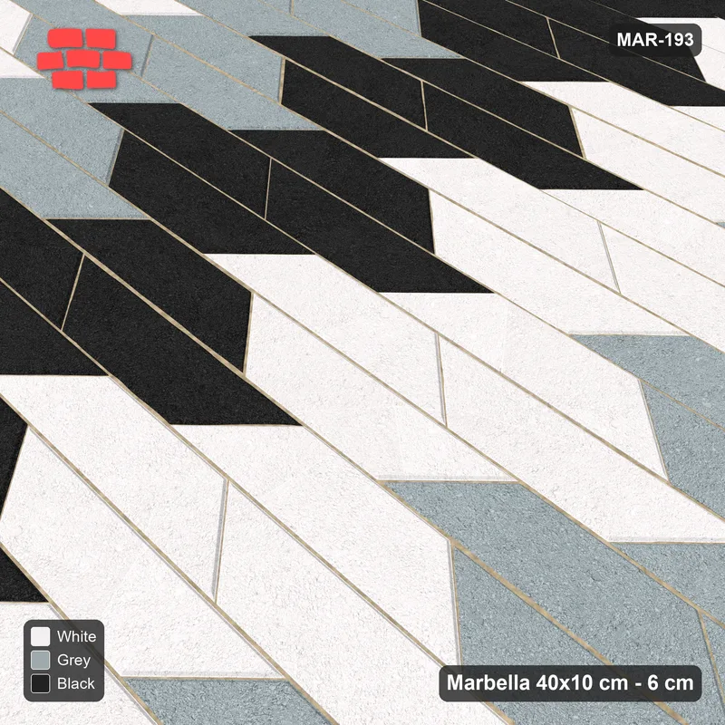 Interlock (Pasco) 40x10 cm · MAR-193 · Three-Column Cycle - Tuxedo with Kerb Frame · Side view Interlock (Pasco) 40x10 cm · MAR-193 · Three-Column Cycle - Tuxedo with Kerb Frame · Side view
