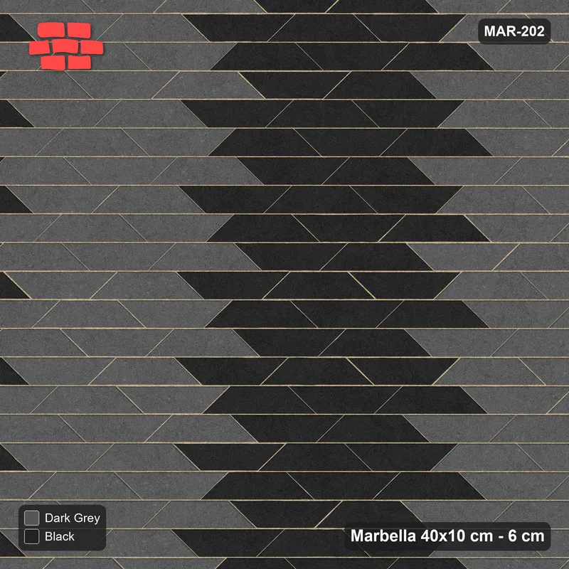 Interlock (Pasco) 40x10 cm · MAR-202 · Wide Column Stripes - Night Sky · Top view Interlock (Pasco) 40x10 cm · MAR-202 · Wide Column Stripes - Night Sky · Top view