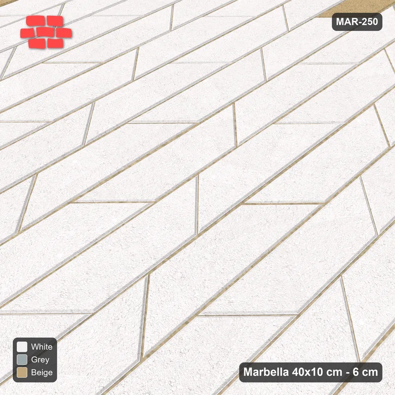 Interlock (Pasco) 40x10 cm · MAR-250 · Upright Double Border Frame - Coastal with Kerb Frame · Side view Interlock (Pasco) 40x10 cm · MAR-250 · Upright Double Border Frame - Coastal with Kerb Frame · Side view