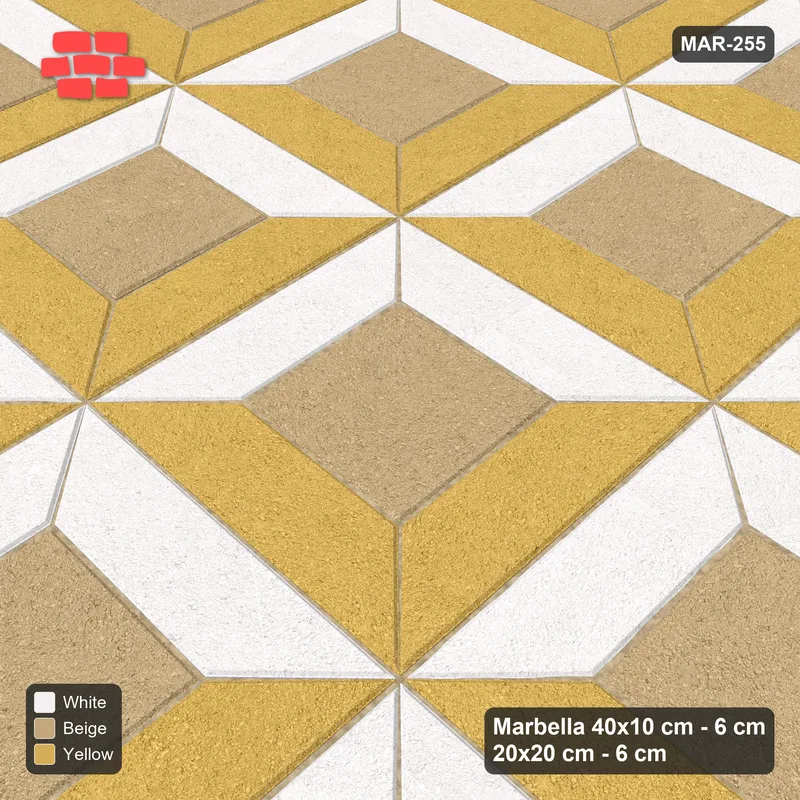 Interlock (Pasco) 40x10 cm · MAR-255 · Three-Tone Corner-Lit Frame - Golden Sand (white-yellow-beige) · Side view Interlock (Pasco) 40x10 cm · MAR-255 · Three-Tone Corner-Lit Frame - Golden Sand (white-yellow-beige) · Side view