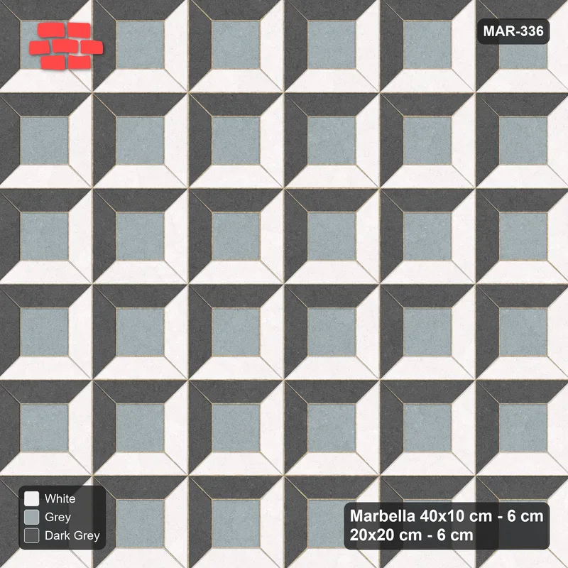 Interlock (Pasco) 40x10 cm · MAR-336 · Three-Tone Corner-Lit Frame - Monochrome (dark grey-white-grey) · Top view Interlock (Pasco) 40x10 cm · MAR-336 · Three-Tone Corner-Lit Frame - Monochrome (dark grey-white-grey) · Top view
