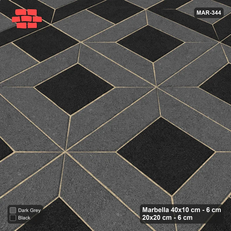 Interlock (Pasco) 40x10 cm · MAR-344 · Outer Module Ring - Night Sky with Square Columns · Side view Interlock (Pasco) 40x10 cm · MAR-344 · Outer Module Ring - Night Sky with Square Columns · Side view