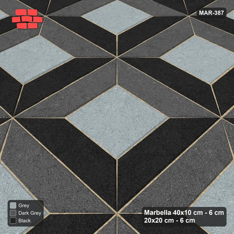 Interlock (Pasco) 40x10 cm · MAR-387 · Three-Tone Corner-Lit Frame - Graphite Scale and Kerb Frame (dark grey-black-grey) · Side view Interlock (Pasco) 40x10 cm · MAR-387 · Three-Tone Corner-Lit Frame - Graphite Scale and Kerb Frame (dark grey-black-grey) · Side view