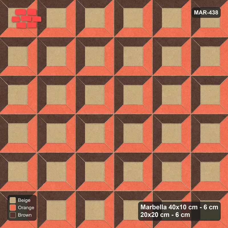 Interlock (Pasco) 40x10 cm · MAR-438 · Three-Tone Corner-Lit Frame - Autumn (brown-orange-beige) · Top view Interlock (Pasco) 40x10 cm · MAR-438 · Three-Tone Corner-Lit Frame - Autumn (brown-orange-beige) · Top view