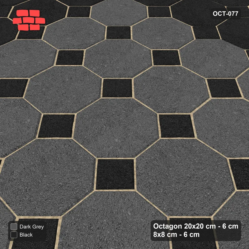Interlock (Pasco) 20x20 cm · OCT-077 · Night Sky Double Accent Border with 8x8 Inserts · Side view Interlock (Pasco) 20x20 cm · OCT-077 · Night Sky Double Accent Border with 8x8 Inserts · Side view