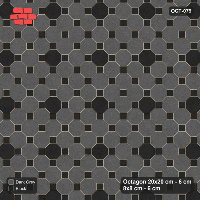 Interlock (Pasco) 20x20 cm · OCT-079 · Night Sky Offset Dot Lattice on the Diagonal with 8x8 Inserts · Top view Interlock (Pasco) 20x20 cm · OCT-079 · Night Sky Offset Dot Lattice on the Diagonal with 8x8 Inserts · Top view