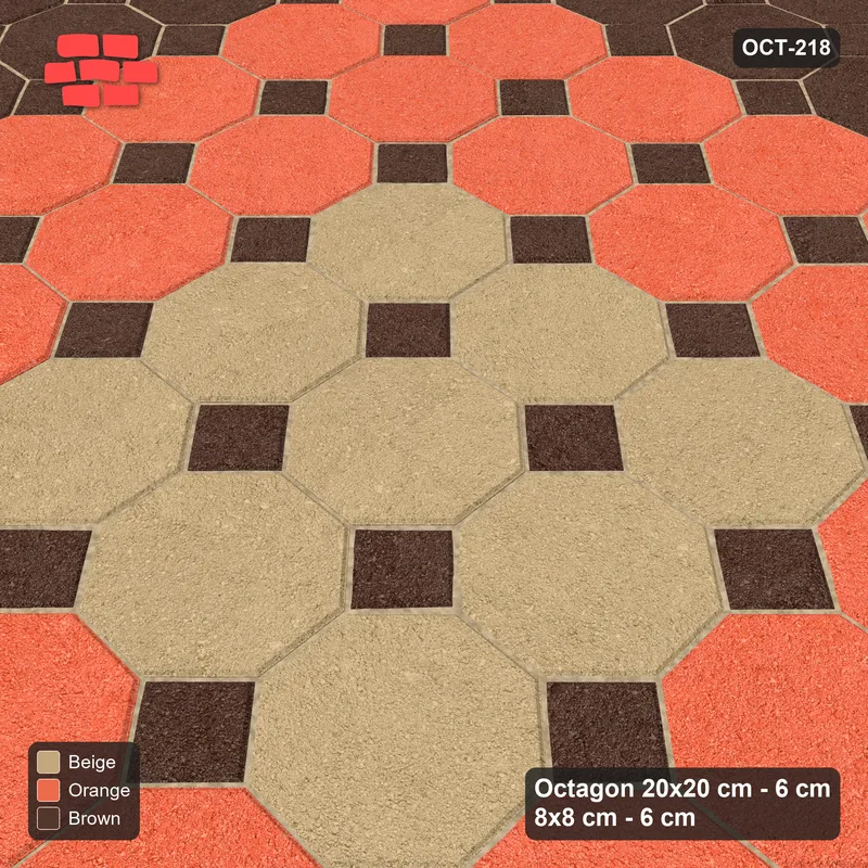 Interlock (Pasco) 20x20 cm · OCT-218 · Autumn Wide Three-Tone Rings with 8x8 Inserts · Side view Interlock (Pasco) 20x20 cm · OCT-218 · Autumn Wide Three-Tone Rings with 8x8 Inserts · Side view