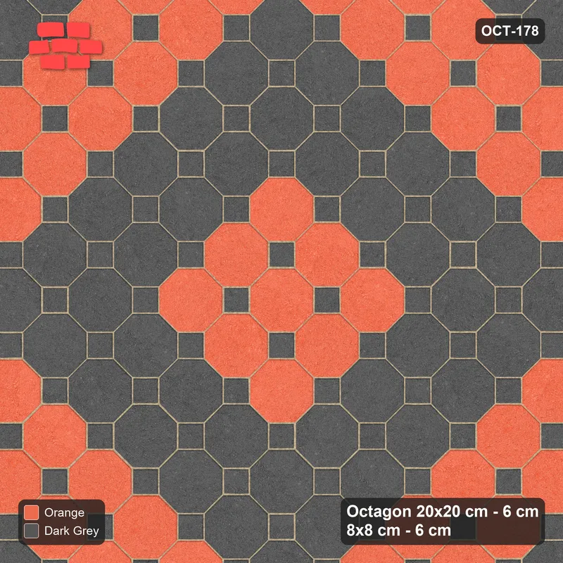 इंटरलॉक (पास्को) 20x20 सेमी · OCT8-178 · Crossroads ड्राइववे के साथ 8x8 इन्सर्ट · ऊपर से दृश्य इंटरलॉक (पास्को) 20x20 सेमी · OCT8-178 · Crossroads ड्राइववे के साथ 8x8 इन्सर्ट · ऊपर से दृश्य