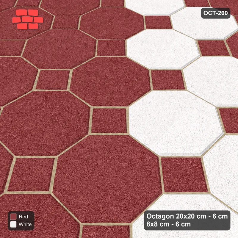Interlock (Pasco) 20x20 cm · OCT8-200 · Concentric Rings Compound with 8x8 inserts · Side view