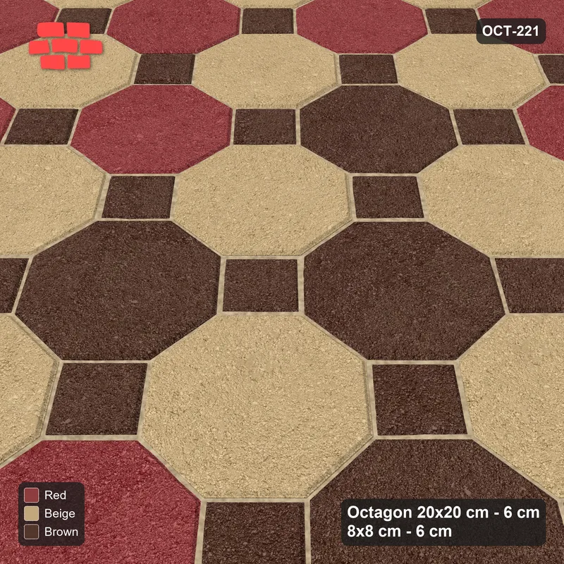 Interlock (Pasco) 20x20 cm · OCT8-221 · Panel Chequer Depot Apron with 8x8 inserts · Side view