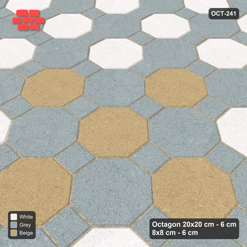 Interlock (Pasco) 20x20 cm · OCT8-241 · Split Chequerboard Gateway with 8x8 inserts · Side view