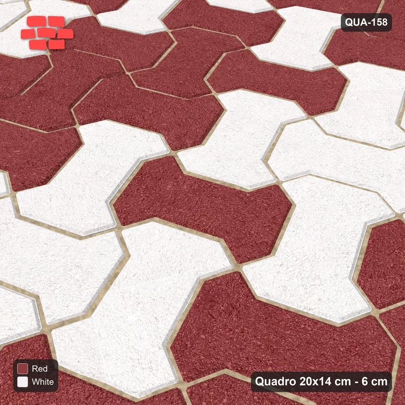 Interlock (Pasco) 20x14 cm · QUA-158 · Quadro one horizontal / one vertical, 22 deg - soft tonal blend (Burgundy & Ivory), kerb frame (Kerb 42F) · Side view Interlock (Pasco) 20x14 cm · QUA-158 · Quadro one horizontal / one vertical, 22 deg - soft tonal blend (Burgundy & Ivory), kerb frame (Kerb 42F) · Side view
